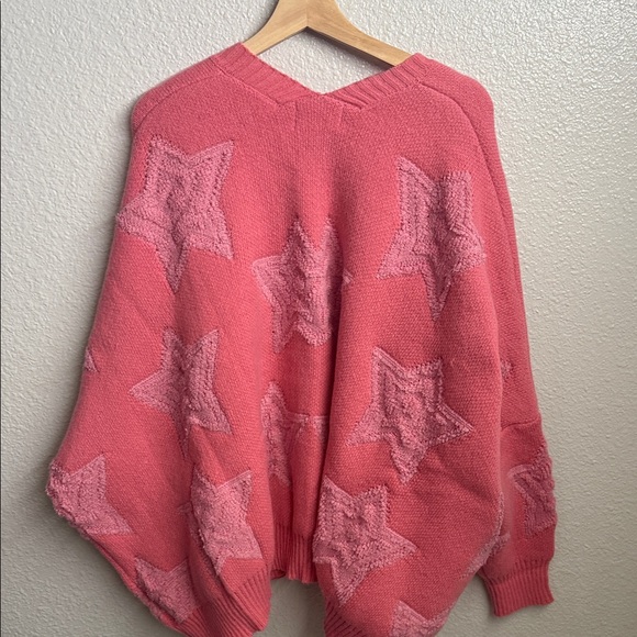 Pink Star Pattern Cardigan - Picture 4 of 6